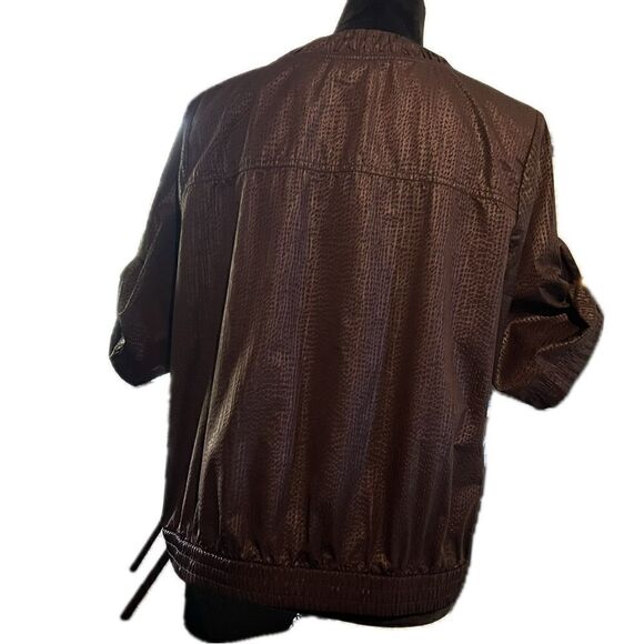 Zenergyw by Chicos women’s size one 3/4 sleeve windbreaker with pockets - Picture 4 of 6